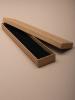 Natural Brown Paper Gift Box. Approx Size: 21cm x 4cm x 2cm. This Box has a Black Flocked Foam Pad Insert - view 2