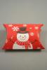 Christmas Snowman Print Pillow Pack Gift Box. Size Approx 6.8cm x 6.8cm x 2.5cm - view 1
