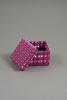 Pink Hologram Gift Box with Black Flock Inner. Approx Size 5cm x 5cm x 3.5cm - view 2