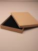 Natural Brown Paper Gift Box. Approx Size: 18cm x 14cm x 2.6cm. This Box has a Black Flocked Foam Pad Insert. - view 2