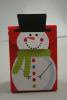 Snowman Velcro Topped Christmas Gift Box. Approx Size 10cm x 7cm x 4cm - view 2