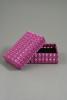 Pink Hologram Gift Box with Black Flock Inner. Approx Size 8cm x 5cm x 2.5cm - view 2