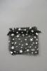 Black Organza Gift Bag with Silver Star Print. Size Approx 10cm x 7.5cm. - view 2