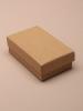 Natural Brown Paper Gift Box. Approx Size: 8cm x 5cm x 2.5cm. This Box has a Black Flocked Foam Pad Insert - view 1