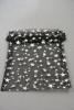 Black Organza Gift Bag with Silver Stars Print. Size Approx 15cm x 11cm. - view 2
