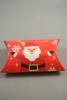 Christmas Santa Print Pillow Pack Gift Box. Size Approx 8.8cm x 8cm x 3cm - view 1